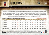 2015 Mike Trout Topps THROWBACK VARIATION #300 Anaheim Angels