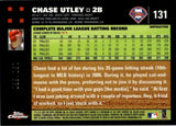2007 Chase Utley Topps Chrome WHITE REFRACTOR 150/660 #131 Philadelphia Phillies