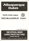 1982 Albuquerque Dukes TCMA COMPLETE 27 CARD SET W/ John Franco & Orel Hershiser #1-27