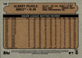 2021 Albert Pujols Topps Heritage Chrome 025/999 #189 Anaheim Angels