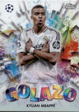 2024-25 Kylian Mbappe Topps Chrome UEFA Club Competitions #GZ-21 GOLAZO REAL MADRID