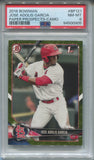 2018 Jose Adolis Garcia Bowman Prospects 1ST BOWMAN CAMO ROOKIE RC PSA 8 #BP121 St. Louis Cardinals 0905
