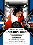 2025 Theoren Fleury Leaf Legends PLATINUM BLUE METALLIC INSCRIPTIONS AUTO 2/4 AUTOGRAPH #MI-TF1 Calgary Flames