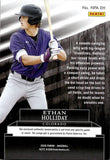 2026 Ethan Holliday Panini Noir JERSEY AUTO 17/99 AUTOGRAPH RELIC #NPA-EH Colorado Rockies