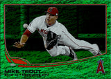 2013 Mike Trout Topps EMERALD FOIL #536 Anaheim Angels