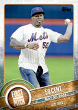 2015 50 Cent Topps FIRST PITCH #FP-14 New York Mets 1