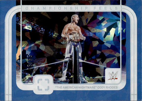 2024 Cody Rhodes Panini Photogenic CHAMPIONSHIP FEELS DIAMOND 46/75 #5