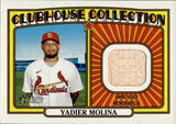 2021 Yadier Molina Topps Heritage CLUBHOUSE COLLECTION BAT RELIC #CCR-YM St. Louis Cardinals