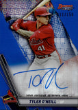 2019 Tyler O'neill Topps Bowman's Best BEST OF 2019 AUTOGRAPH BLUE REFRACTOR AUTO 11/150 St. Louis Cardinals #B19-TON