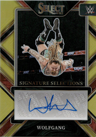 2023 Wolfgang Panini Select WWE GOLD SIGNATURE SELECTIONS AUTO 08/10 AUTOGRAPH #SL-WFG NXT