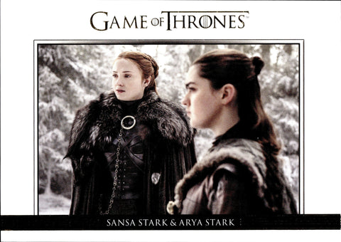 2020 Sansa Stark & Arya Stark Rittenhouse Game of Thrones Season 8 RELATIONSHIPS GOLD 098/175 #DL63
