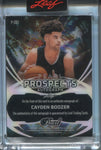 2025 Cayden Boozer Leaf Pearl PROSPECTS SILVER AUTO 1/3 AUTOGRAPH #P-CB3 Duke Blue Devils