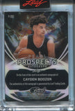 2025 Cayden Boozer Leaf Pearl PROSPECTS SILVER AUTO 1/3 AUTOGRAPH #P-CB3 Duke Blue Devils