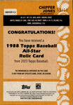 2023 Chipper Jones Topps Series 2 GOLD 1988 ALL STAR BAT 33/50 RELIC #88ASR-CJ Atlanta Braves HOF