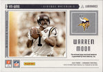 2022 Warren Moon Panini Luminance GREEN VINTAGE MATERIALS PATCH 21/25 RELIC #VM-WMO Minnesota Vikings HOF