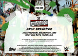 2025 Bron Brkker Topps Finest WWE FINEST MOMENTS BLUE CHECKERBOARD AUTO 47/75 AUTOGRAPH #FMS-BRN Monday Night Raw
