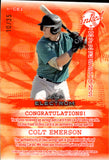 2024 Cole Emerson Leaf Electrum INKED IMPRESSIONS TIE DYE AUTO 10/35 AUTOGRAPH #II-CE1 Seattle Mariners