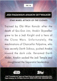 2025 Jedi Padawan Anakin Skywalker Topps Star Wars #FJK-16 FINEST JEDI KNIGHTS GREEN REFRACTOR 62/99