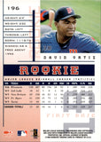 1998 David Ortiz Leaf Rookies & Stars ROOKIE Minnesota Twins #196