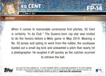 2015 50 Cent Topps FIRST PITCH #FP-14 New York Mets 1