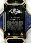 2021 Rashod Bateman Panini Select BLUE CLUB LEVEL ROOKIE 87/99 RC #255 Baltimore Ravens