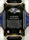 2021 Rashod Bateman Panini Select BLUE CLUB LEVEL ROOKIE 87/99 RC #255 Baltimore Ravens