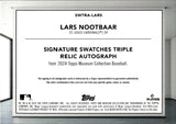 2024 Lars Nootbaar Topps Museum SIGNATURE SWATCHES TRIPLE PATCH AUTO 16/20 AUTOGRAPH RELIC #SWTRA-LARS St. Louis Cardinals