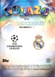 2024-25 Kylian Mbappe Topps Chrome UEFA Club Competitions #GZ-21 GOLAZO REAL MADRID