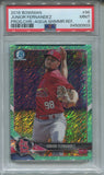 2018 Junior Fernandez Bowman Chrome Prospects AQUA SHIMMER REFRACTOR ROOKIE RC 7/125 PSA 9 #BCP96 St. Louis Cardinals 0903