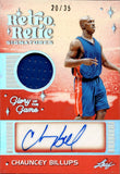 2025 Chauncey Billups Leaf Glory of the Game RETRO RELIC SIGNATURE JERSEY AUTO 20/35 AUTOGRAPH RELIC #RS-CBS Detroit Pistons