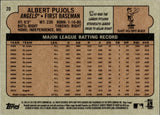 2013 Albert Pujols Topps Archives ORANGE DAY GLOW #20 Anaheim Angels