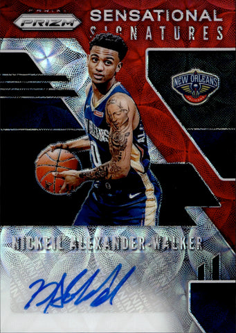 2019-20 Nickeil Alexander-Walker Panini Prizm SENSATIONAL SIGNATURES CHOICE ROOKIE AUTO New Orleans Pelicans #SS-NAW