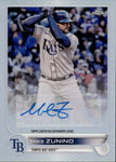 2022 Mike Zunino Topps Chrome REFRACTOR AUTO AUTOGRAPH #AC-MZ Tampa Bay Rays