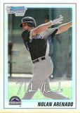 2010 Nolan Arenado Bowman Chrome 1ST BOWMAN REFRACTOR 001/777 #BCP91 Colorado Rockies