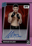 2022 Movsar Evloev Donruss Optic PINK RATED ROOKIE AUTO AUTOGRAPH RC #112 Featherweight