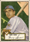 1952 Hank Sauer Topps BLACK BACK #35 Chicago Cubs BV $150