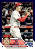 2023 Shohei Ohtani Topps Series 1 RETAIL ROYAL BLUE #17 Anaheim Angels