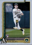 2025 Jacob Wilson Topps Chrome REFRACTOR ROOKIE RC #96 Oakland A's