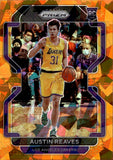 2021-22 Austin Reeves Panini Prizm ORANGE CRACKED ICE ROOKIE RC #165 Los Angeles Lakers