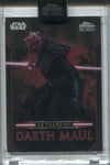 2024 Darth Maul Topps Chrome Black 25 YEARS OF DARTH MAUL ENCASED #DM-17