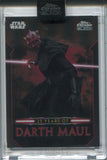 2024 Darth Maul Topps Chrome Black 25 YEARS OF DARTH MAUL ENCASED #DM-17