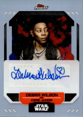 2023 Debra Wilson as Cere Junda Topps Finest Star Wars REFRACTOR AUTO AUTOGRAPH #FA-DW 1