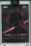 2024 Darth Maul Topps Chrome Black 25 YEARS OF DARTH MAUL ENCASED #DM-2
