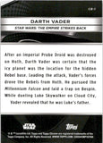 2025 Darth Vader Topps Star Wars #CB-1 SMUGGLERS OUTPOST CHROME BLACK 1