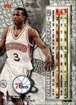 1996-97 Allen Iverson Fleer Metal ROOKIE Philadelphia 76ers #201