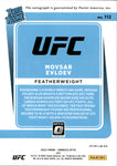 2022 Movsar Evloev Donruss Optic PINK RATED ROOKIE AUTO AUTOGRAPH RC #112 Featherweight