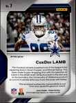 2020 Ceedee Lamb Panini Prizm PREMIER ROOKIE SILVER JERSEY Dallas Cowboys #7