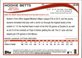 2014 Mookie Betts Topps Update ROOKIE RC #US-26 Boston Red Sox