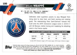 2022-23 Kylian Mbappe Topps Chrome Sapphire UEFA Club Competitions #100 SAPPHIRE PARIS SAINT GERMAN
