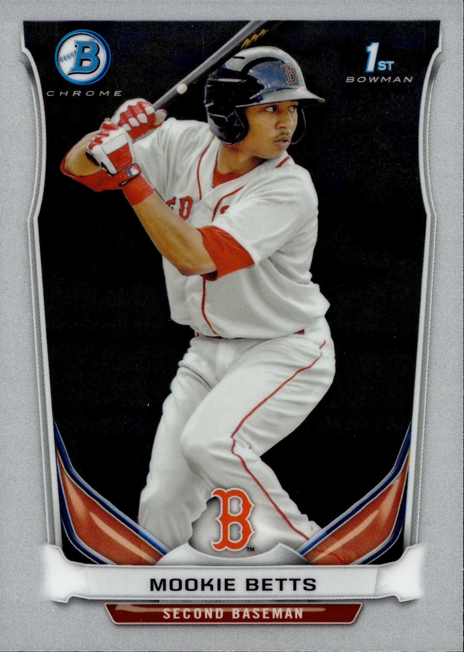 2014 MOOKIE BETTS ROOKIE #BCP109 BOWMAN PROSPECTS CHROME PSA 9